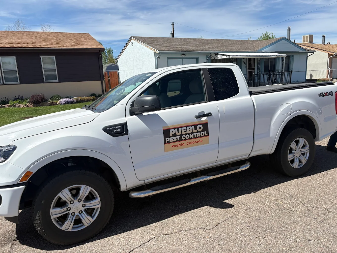 Pueblo Pest Control branded service truck in Pueblo, Colorado